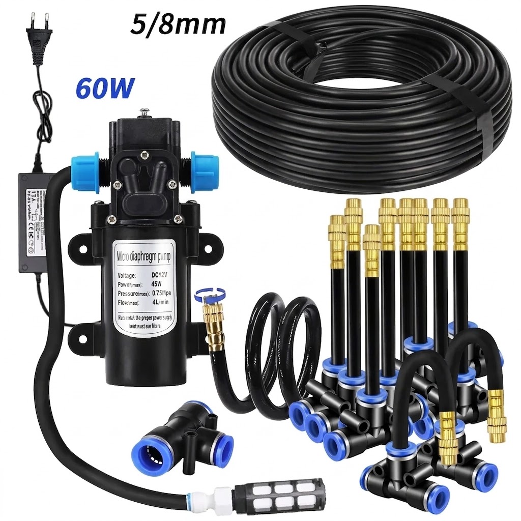 Automatic Plant Waterer - Kit Selang Semprot PE 5/8mm, Pompa