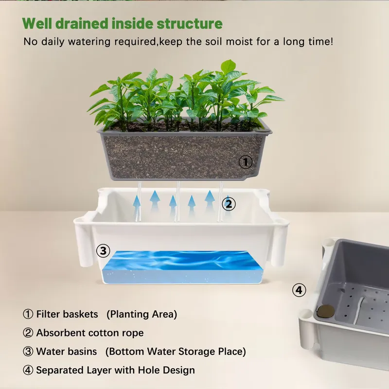 Rak Tanaman Vertikal 3 Tingkat - Self-Watering Planter ulasan dan harga